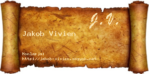 Jakob Vivien névjegykártya