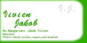 vivien jakob business card